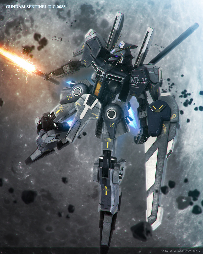 gundam mk v (gundam and 1 more) drawn by henry1025