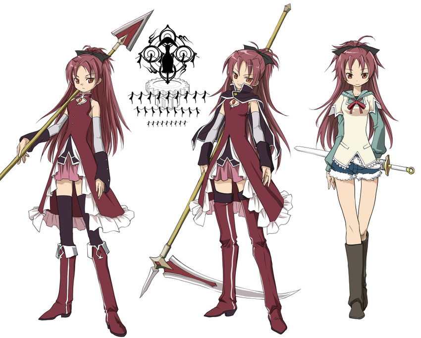 sakura kyoko (mahou shoujo madoka magica) drawn by takimiya_kazutaka