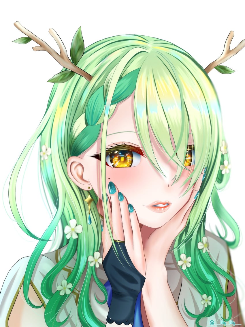ceres fauna (hololive and 1 more) drawn by lily_lily