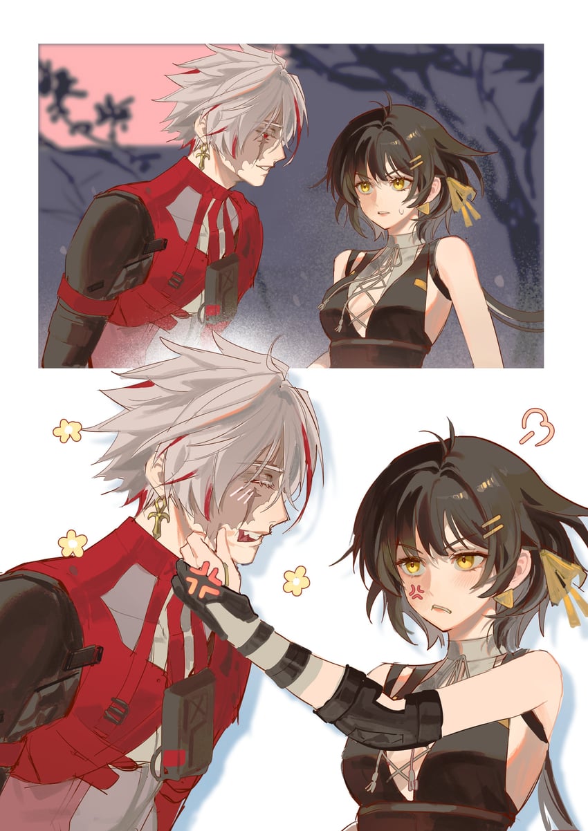 rover, female rover, and scar (wuthering waves) drawn by korki_happi