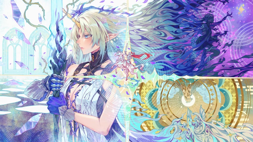 cartethyia and fleurdelys (wuthering waves) drawn by sagi_(sagi_0116)