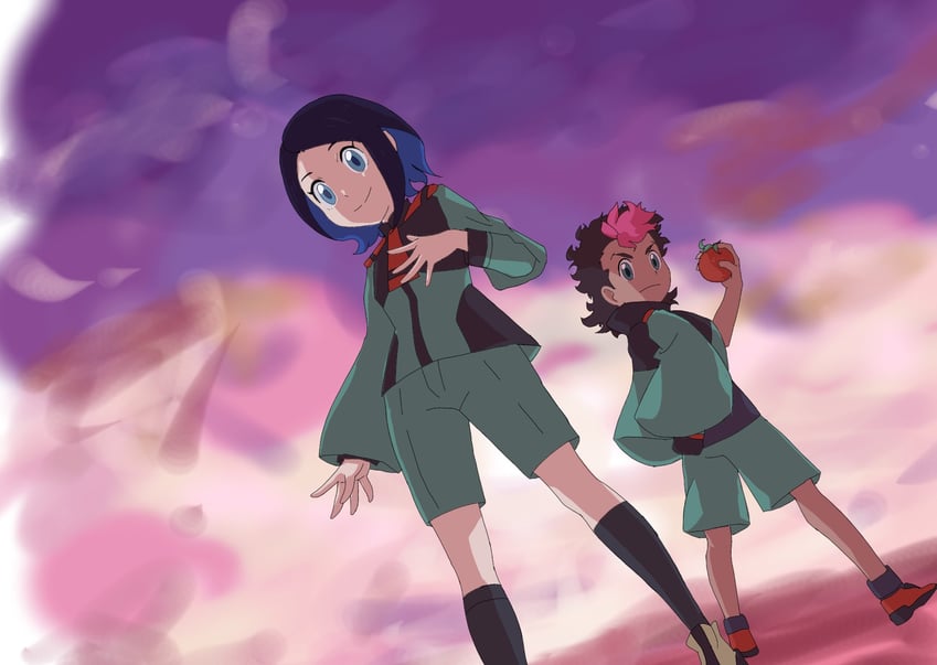 liko, guel jeturk, roy, and nika nanaura (pokemon and 3 more)