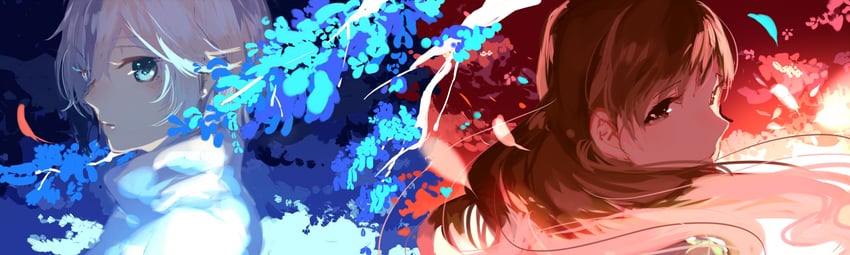 nitta minami and anastasia (idolmaster and 1 more) drawn by hamada_(super_tachioyogi_kyousou)