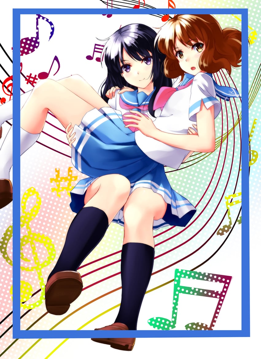 oumae kumiko and kousaka reina (hibike! euphonium) drawn by mizuki_(mizuki_ame)