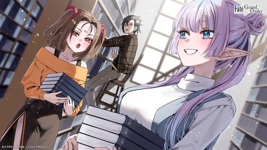 mandricardo, britomart, and nezha (fate and 1 more) drawn by chigusa_minori