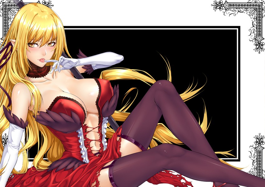 oshino shinobu and kiss-shot acerola-orion heart-under-blade (monogatari and 1 more) drawn by zucchini