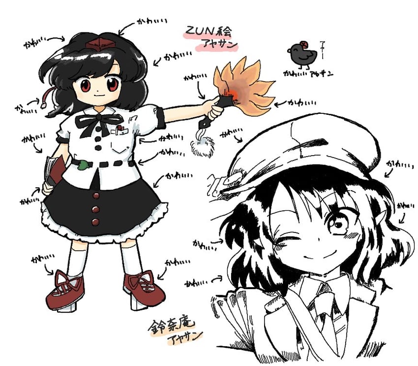shameimaru aya (touhou and 2 more) drawn by kuuinusuki