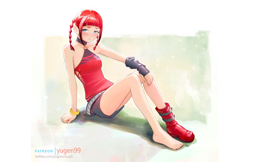 asukagawa chise (gridman universe and 1 more) drawn by yugen99