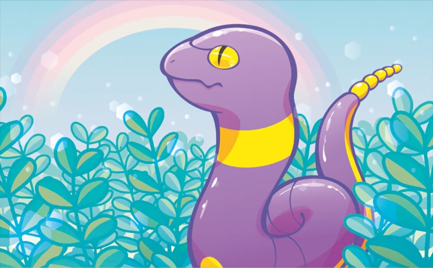 ekans (pokemon and 1 more) drawn by mahou_(fushiginamamori)