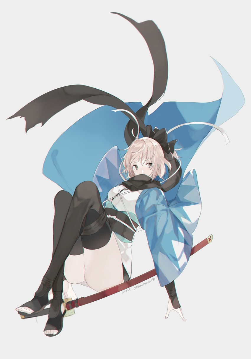okita souji (fate and 2 more) drawn by yurumawari