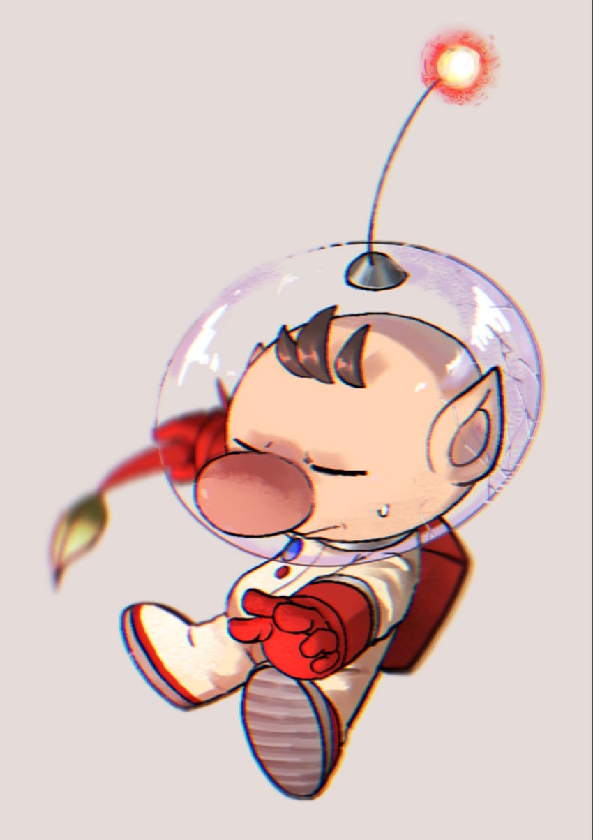 red pikmin and olimar (pikmin and 1 more) drawn by nonatsuku