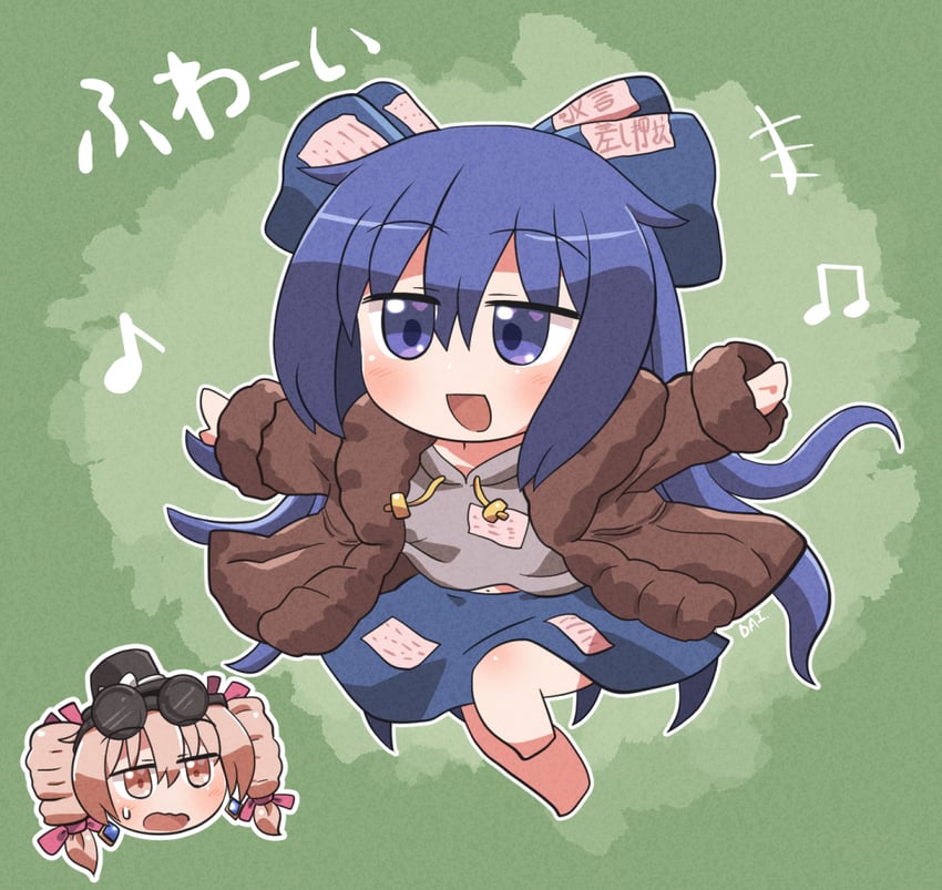 yorigami shion and yorigami jo'on (touhou) drawn by rokugou_daisuke