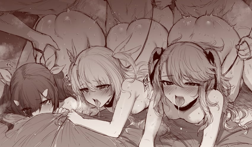 illyasviel von einzbern, chloe von einzbern, miyu edelfelt, and prisma illya (fate and 1 more) drawn by m-da_s-tarou