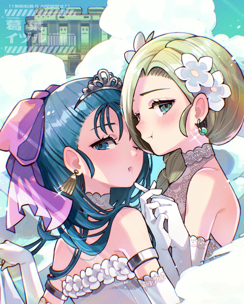 bianca and flora (dragon quest and 1 more) drawn by kuzuno_ha