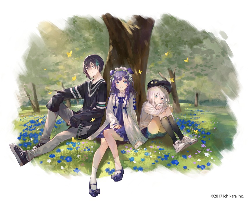 ars almal, mayuzumi kai, and aiba uiha (nijisanji) drawn by kobuta