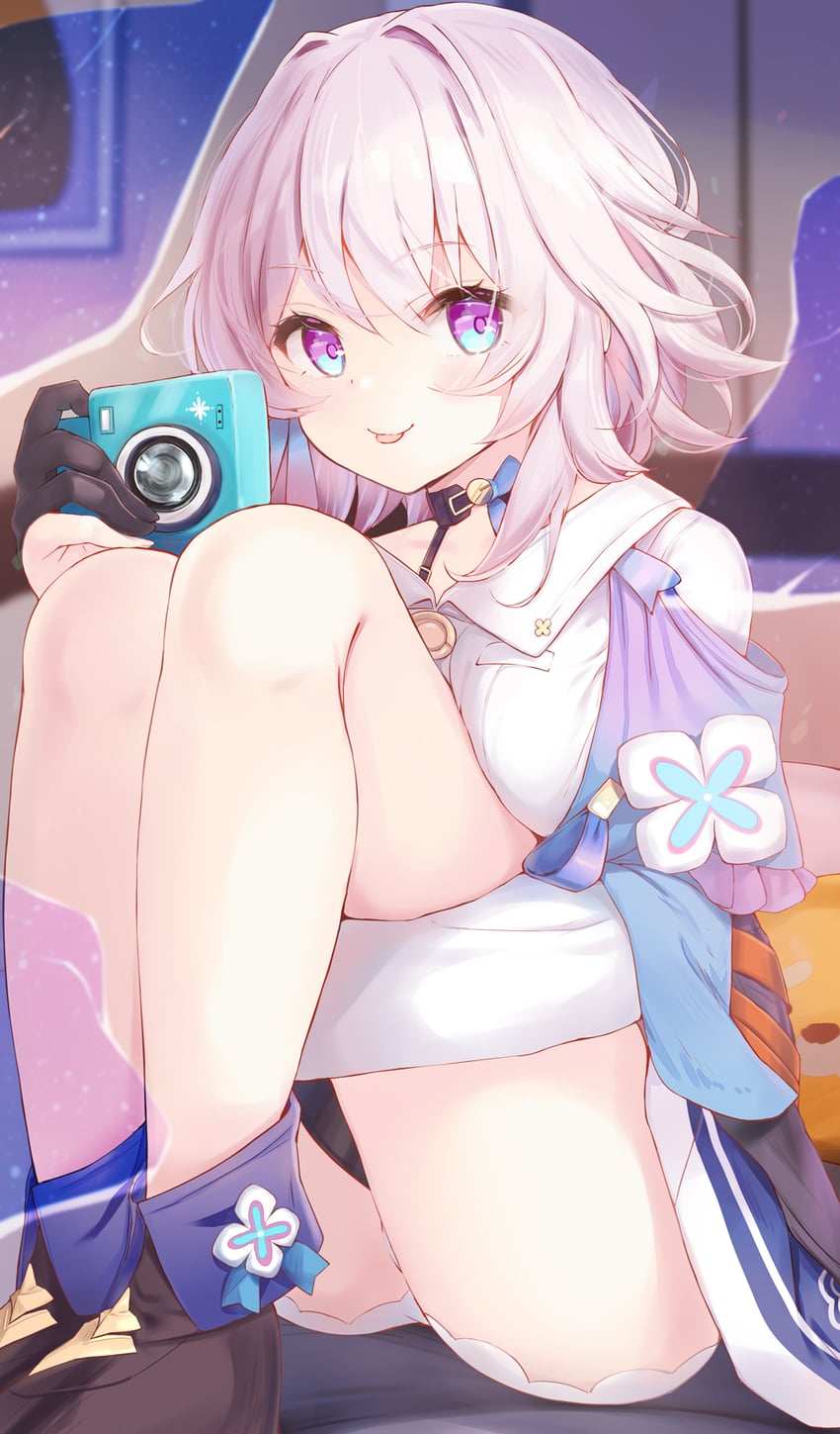 march 7th (honkai and 1 more) drawn by komone_ushio