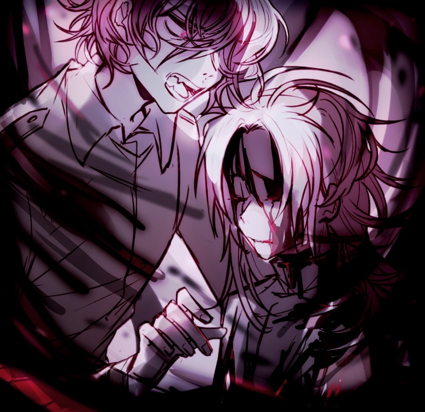 hatsutori hajime and utsugi noriyuki (saibou shinkyoku) drawn by dice156