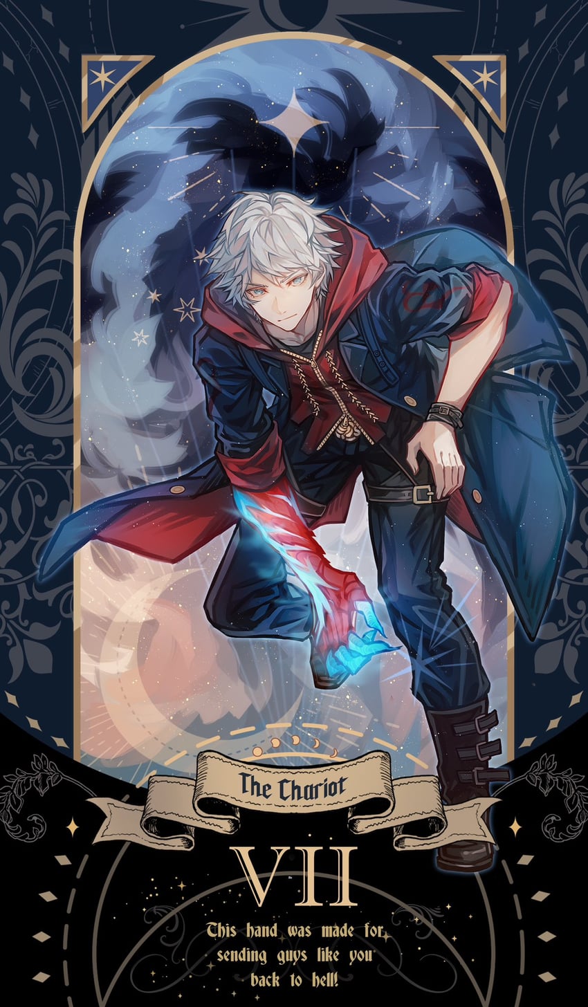 nero (devil may cry and 1 more) drawn by lolvivianli