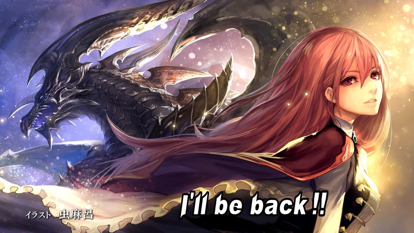 amira and bahamut (shingeki no bahamut and 1 more) drawn by tachikawa_mushimaro