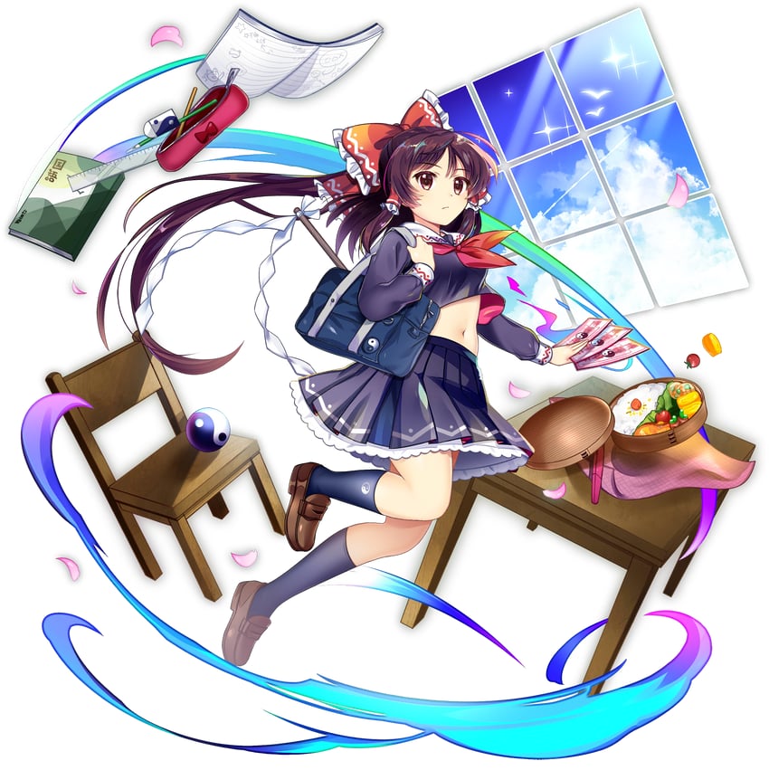 hakurei reimu (touhou and 1 more) drawn by rotte_(1109)