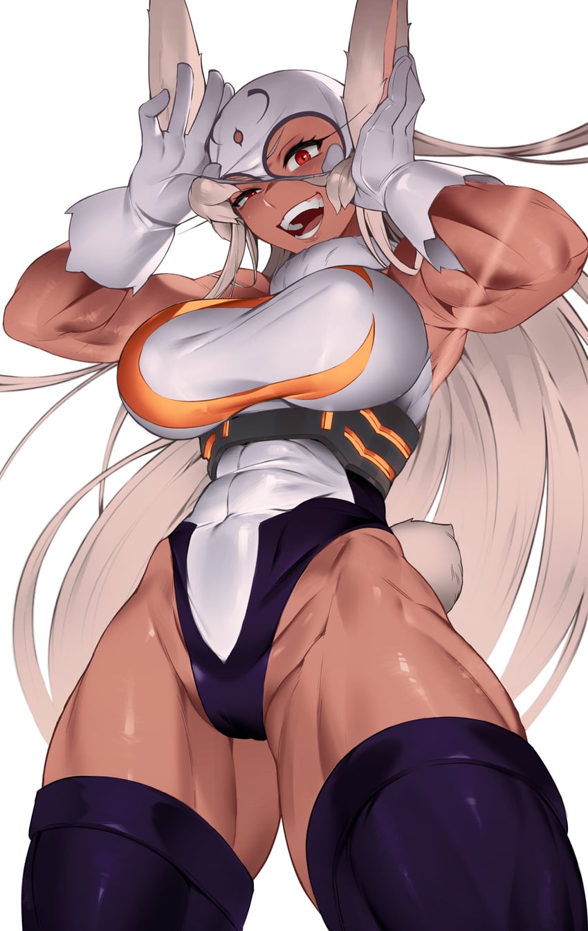 mirko (boku no hero academia) drawn by everthine and kopam