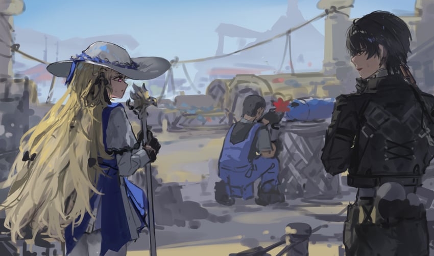 rover, male rover, and phoebe (wuthering waves) drawn by ian46166491