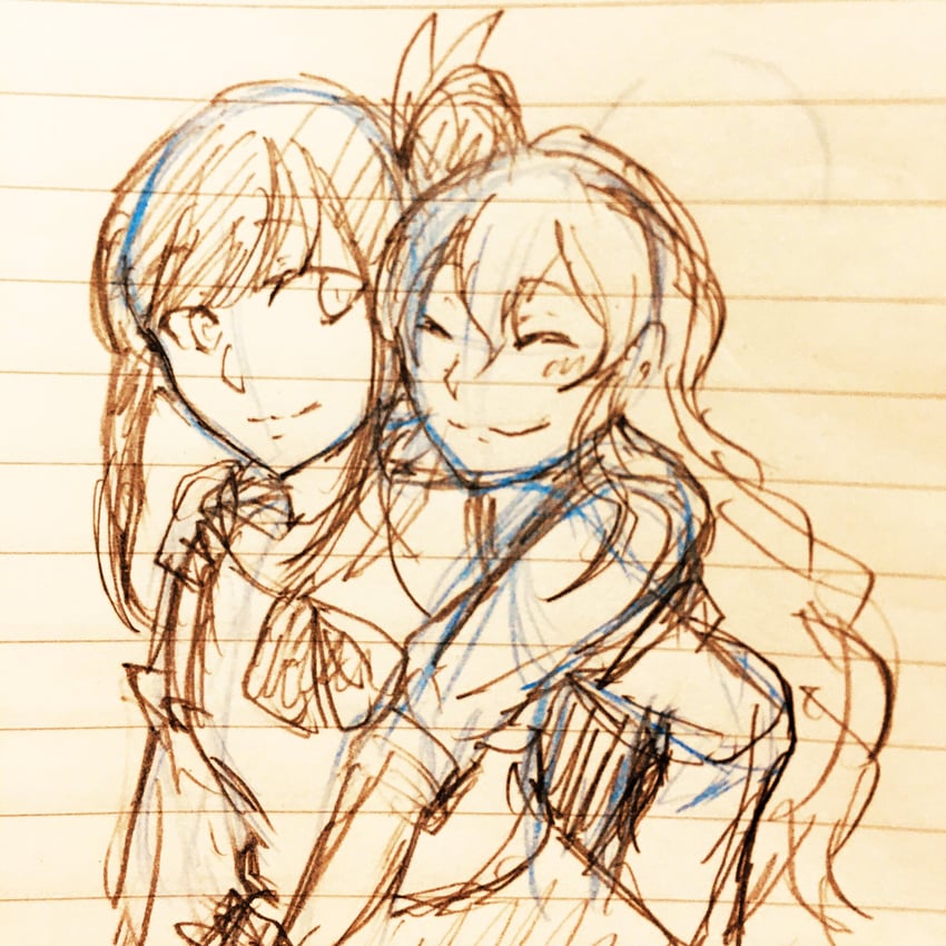 jacket girl and label girl (touhou and 1 more) drawn by rokki_hero