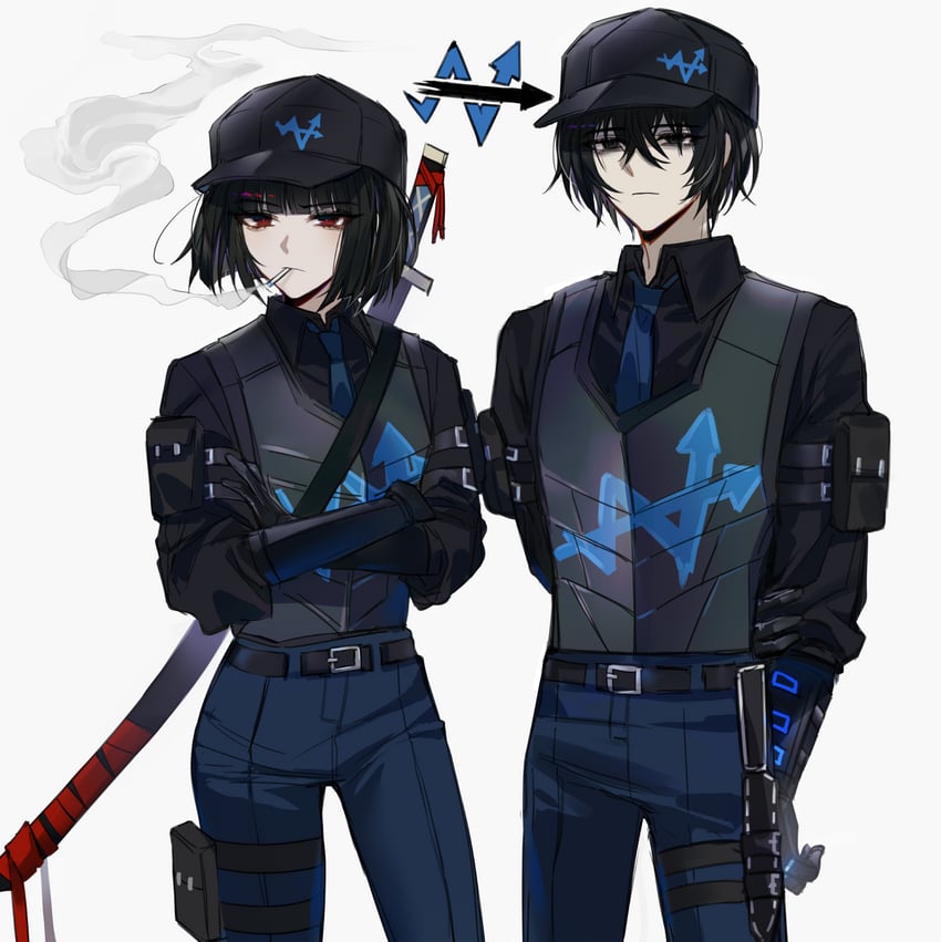 yi sang and ryoshu (project moon and 1 more) drawn by sp0i0ppp
