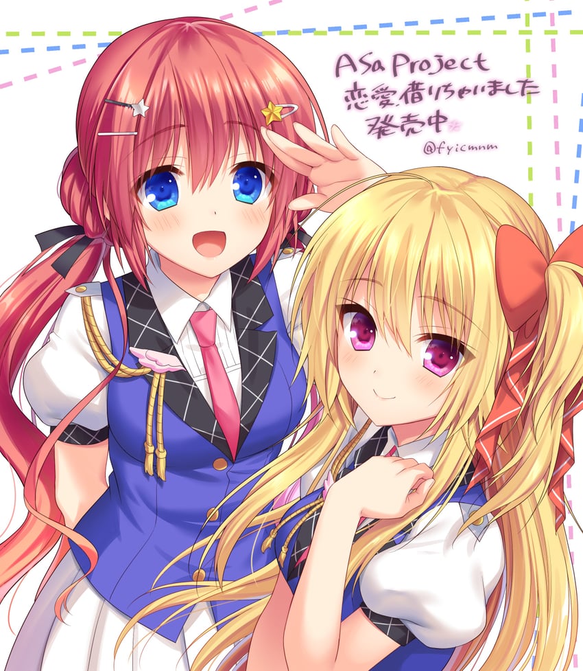 tenma hasumi and segawa emi (ren'ai karichaimashita) drawn by fuyuichi_monme