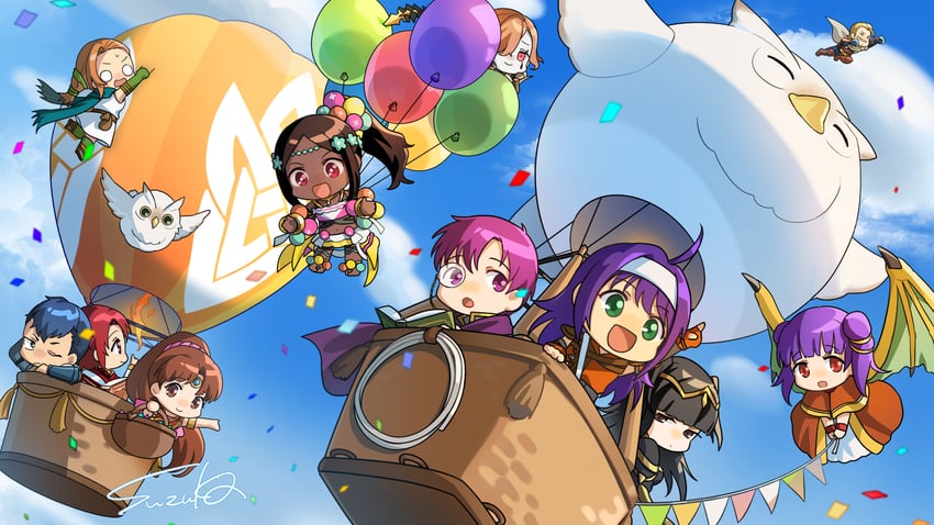 tharja, mia, myrrh, timerra, feh, and 7 more (fire emblem and 12 more) drawn by suzuka_(rekkyo)