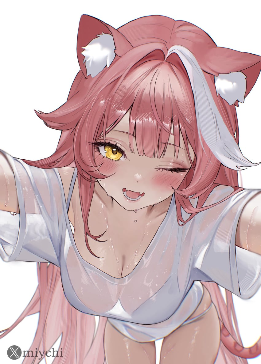 raora panthera (hololive and 1 more) drawn by miychi