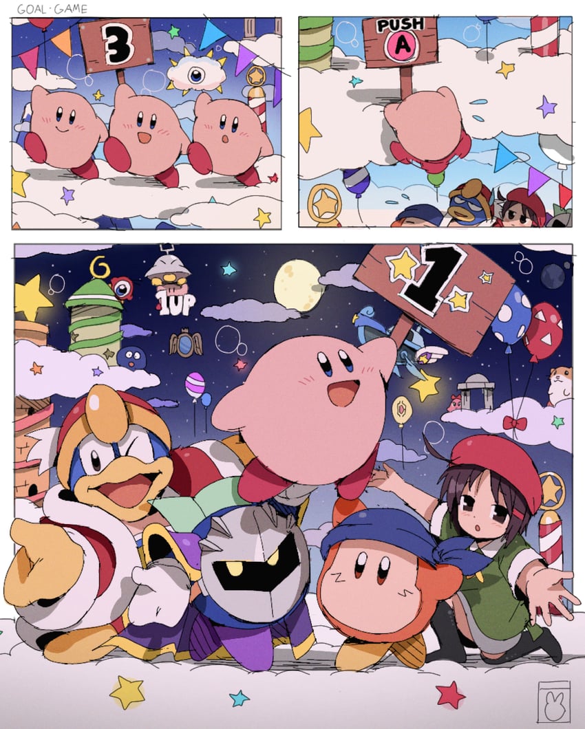 kirby, meta knight, king dedede, bandana waddle dee, adeleine, and 6 more (kirby) drawn by bendedede