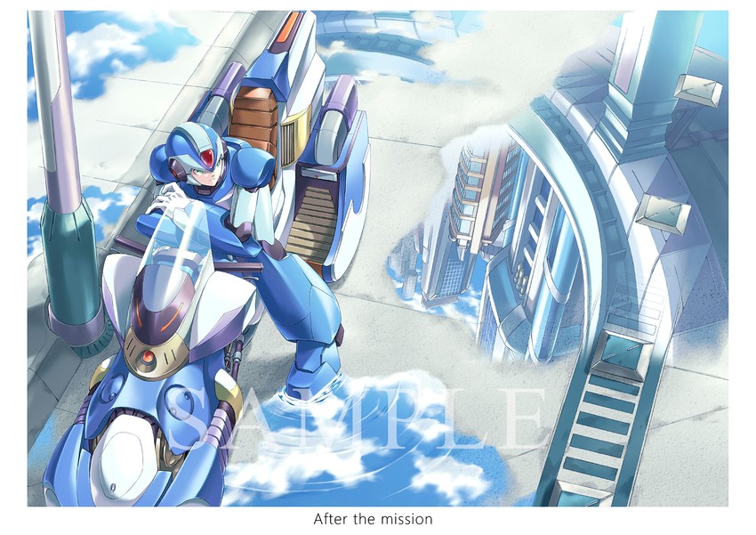 x (mega man and 1 more) drawn by fujino_yuuki