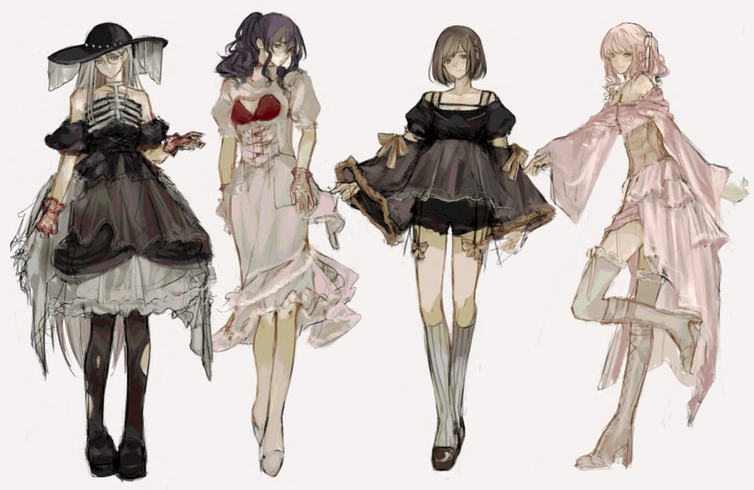 asahina mafuyu, shinonome ena, akiyama mizuki, and yoisaki kanade (project sekai) drawn by otsggn