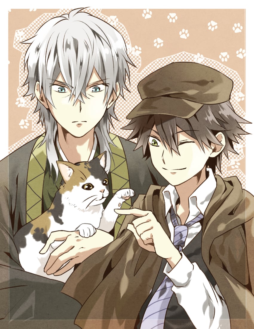 edogawa ranpo, fukuzawa yukichi, and natsume souseki (bungou stray dogs) drawn by nekokan201