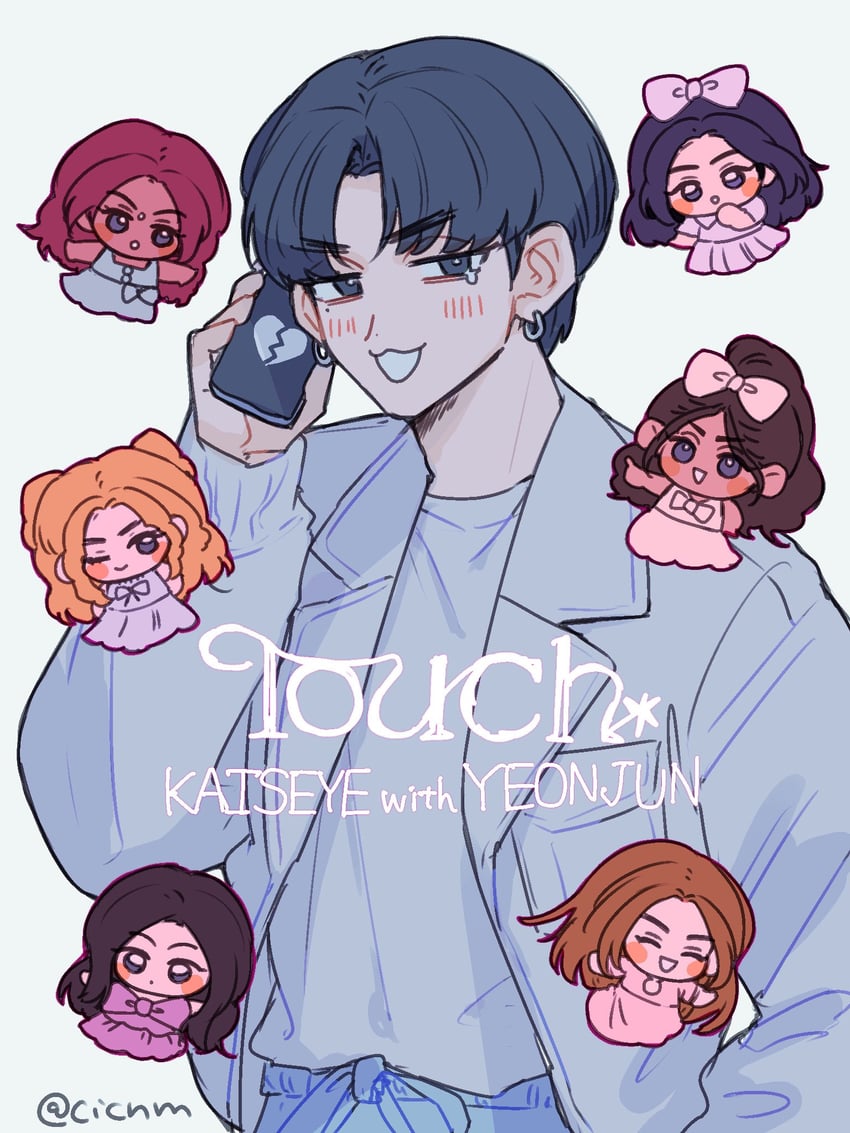 manon, megan, yoonchae, lara, daniela, and 2 more (real life and 2 more) drawn by cicnm