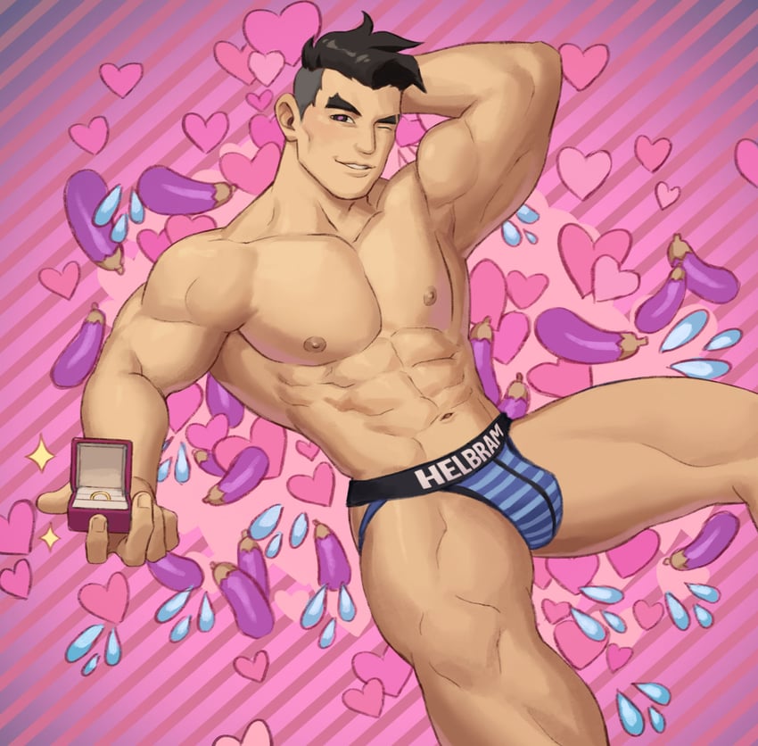 craig cahn (dream daddy: a dad dating simulator) drawn by helbai