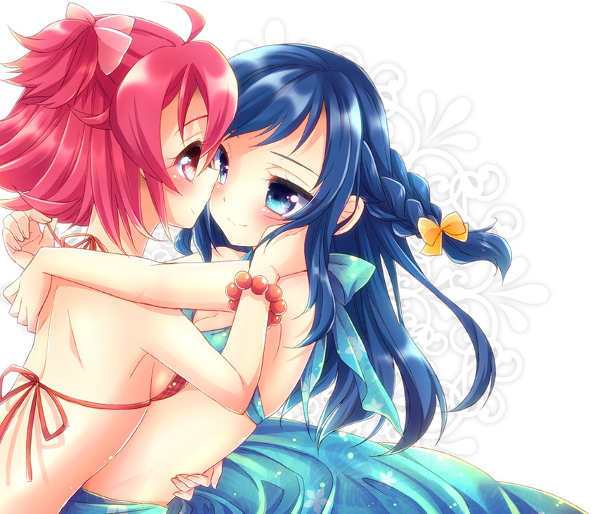 hishikawa rikka and aida mana (precure and 1 more) drawn by aichi_shiho