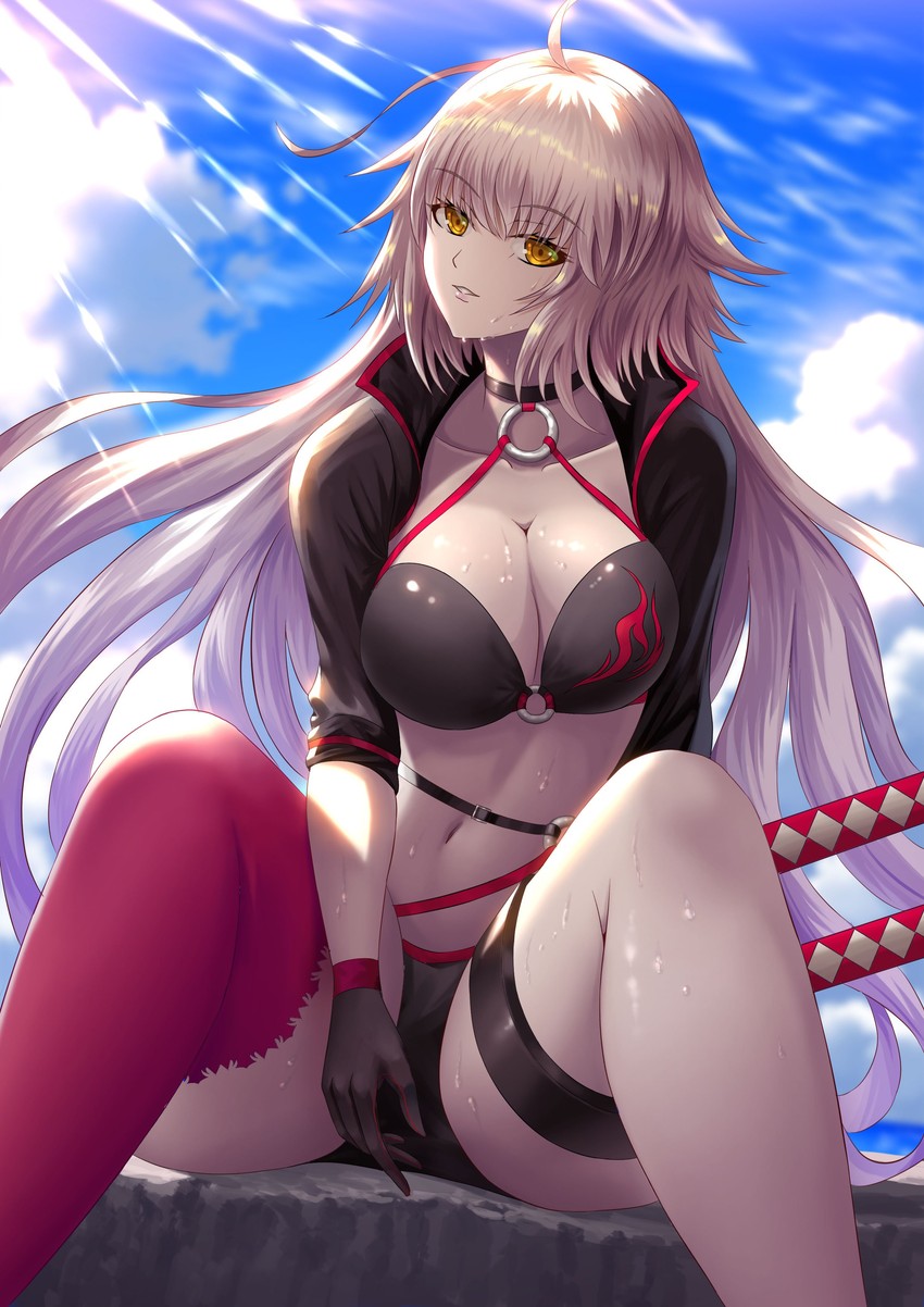 jeanne d'arc alter (fate and 1 more) drawn by fujifuji924