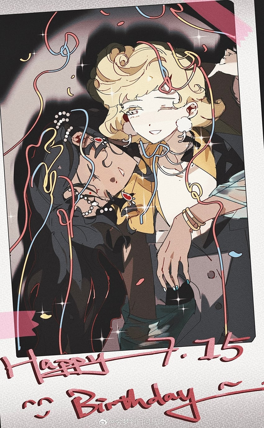kaalaa baunaa and ms. newbabel (reverse:1999) drawn by hl_(iamawhitehippo)
