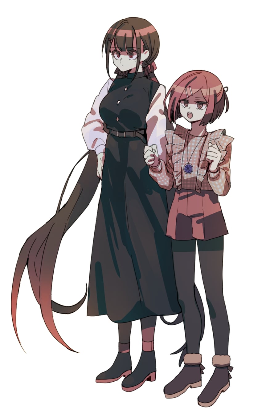 harukawa maki and yumeno himiko (danganronpa and 1 more) drawn by 50k_v3