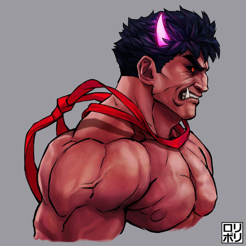 ryu and kagenarumono (street fighter and 1 more) drawn by jamrolypoly