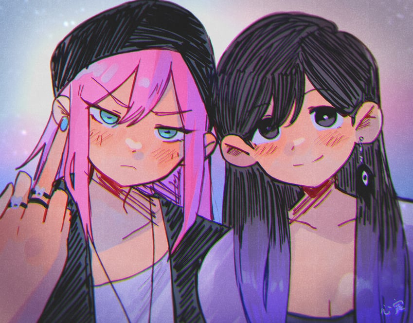 aubrey, mari, and something (omori) drawn by kokomi_(aniesuakkaman)