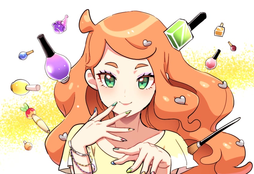 sonia, applin, and hatenna (pokemon and 1 more) drawn by dede_(qwea_00000)
