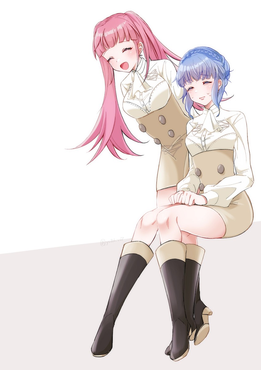 hilda valentine goneril and marianne von edmund (fire emblem and 1 more) drawn by yutohiroya