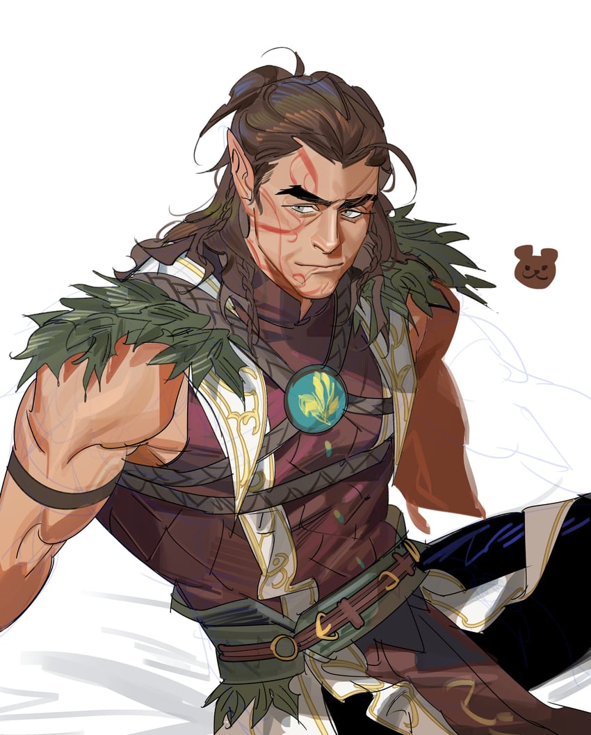 halsin (dungeons & dragons and 2 more) drawn by greensalad350