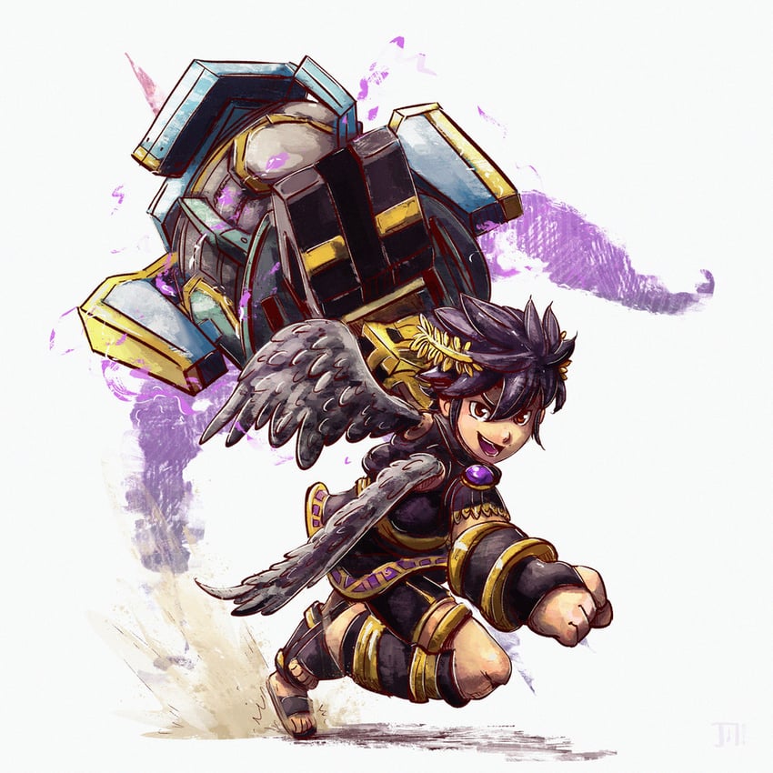 dark pit (kid icarus and 1 more) drawn by jmarme