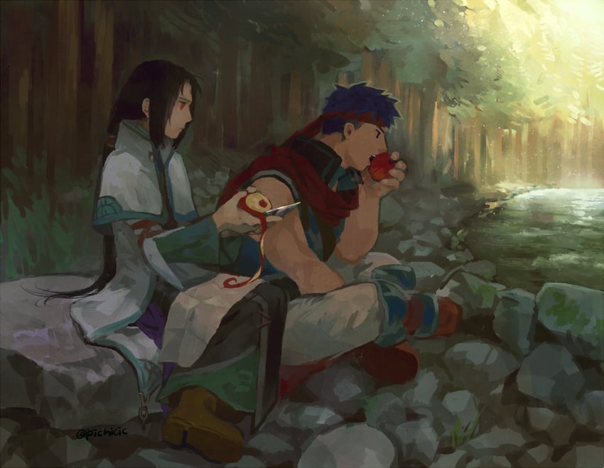 ike and soren (fire emblem and 1 more) drawn by picnicic