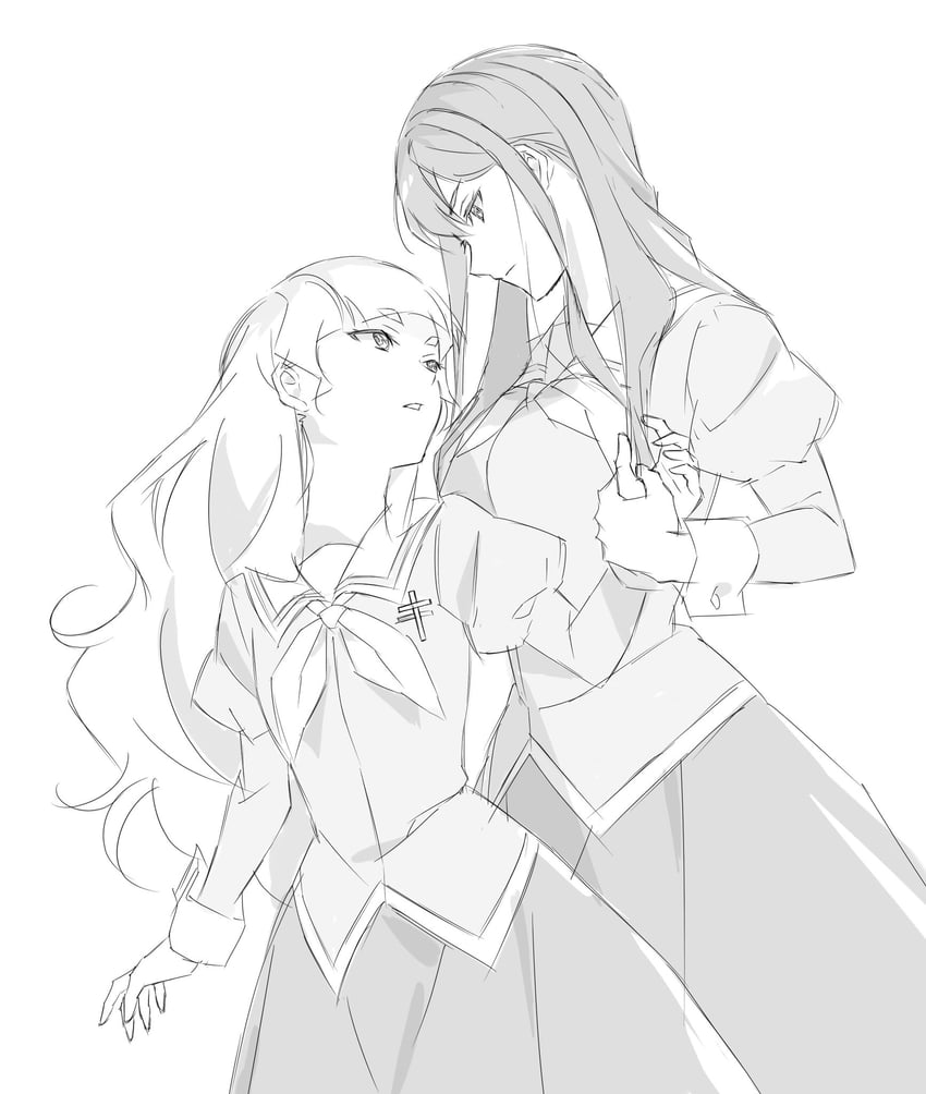yano mitsuki and shiraki hime (watashi no yuri wa oshigoto desu!)
