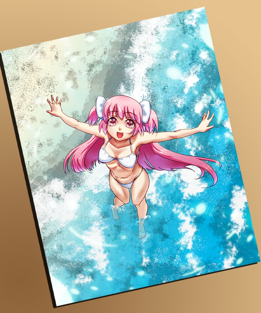 kaname madoka and ultimate madoka (mahou shoujo madoka magica) drawn by cometch